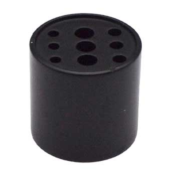 3/4" Black brass holder 9 holes