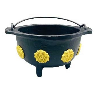 5.5" 7 Chakra cast iron cauldron