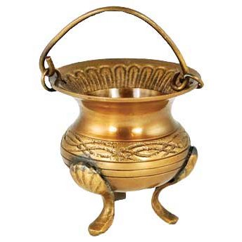 Celtic Brass Cauldron 3"