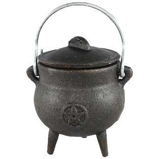 Pentagram cast iron Cauldron 3"