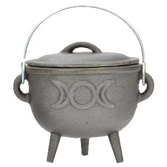 Triple Moon cast iron cauldron 4"