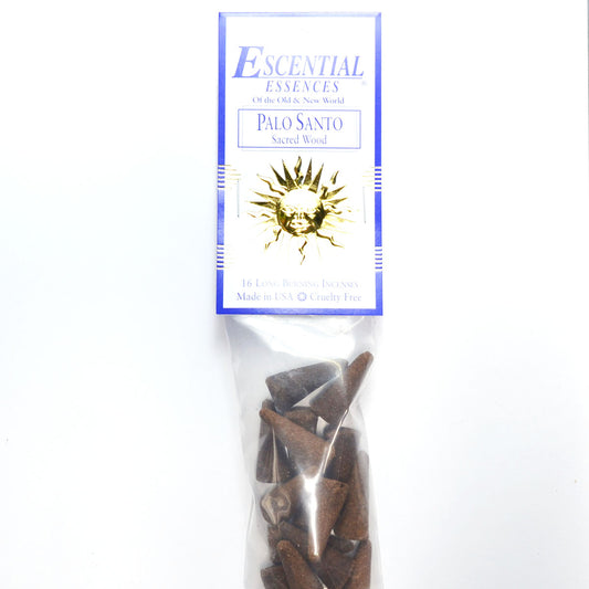 Palo Santo Incense Cones by Escential Essences 16 Cones For Purification And Meditation Sacred Wood Aroma