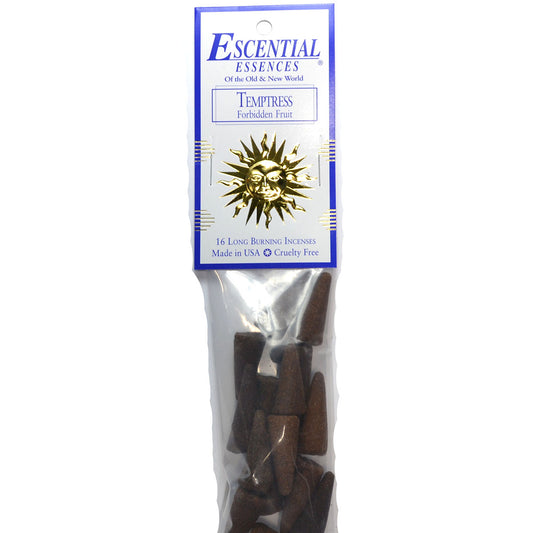Temptress Forbidden Fruit Incense Cones by Escential Essences, 16 Long Burning Cones