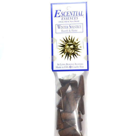 Winter Solstice Incense Cones by Escential Essences, Winter Solstice Incense Cones 16/pk Escential Essences