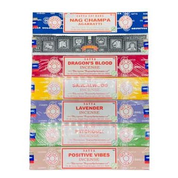 Satya Incense Sticks, Set of 7 Varieties