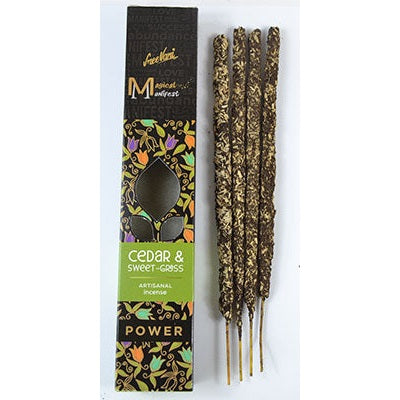 Cedar and Sweetgrass Manifest Stick, Set of 4