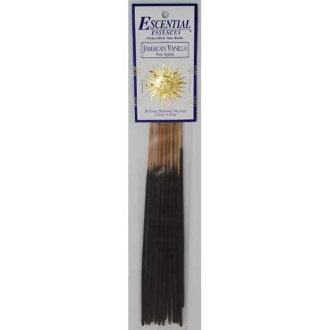 Jamaican Vanilla Aromatic Richly Fragranced Incense Sticks by Escential Essences, 16 Sticks