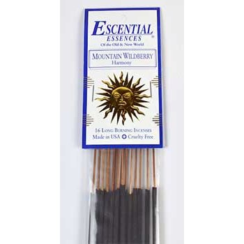 16/pk Mountain Wildberry essential essences incense sticks