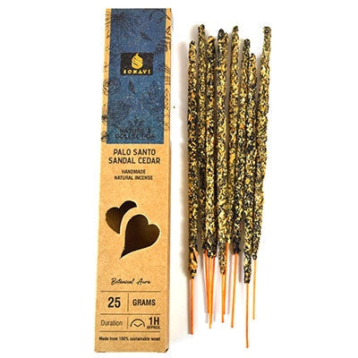 Palo Santo, Sandal, Cedar Incense Sticks, 25g