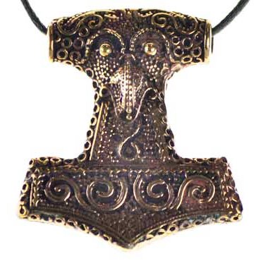 Bronze Thor's Hammer Necklace