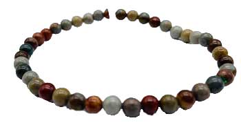 4mm Jasper, Ocean bracelet