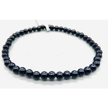 Black Obsidian Bracelet, 4mm