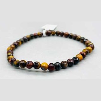 4mm Tiger Eye Tri Color bracelet