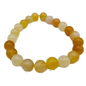 Yellow Jade Bracelet, 8mm