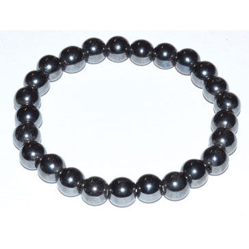 Hematite Gemstone Bracelet, 8mm