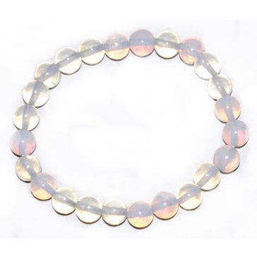 Opalite Beaded Bracelet, 8mm