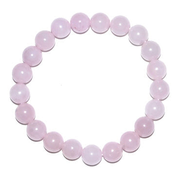 Handcrafted 8mm Rose Quartz bracelet promoting love, healing, and emotional balance for empaths and spiritual healers