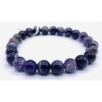 Chevron Amethyst Bracelet, 8mm