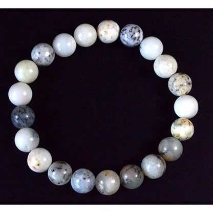 White Opal Bracelet, 8mm