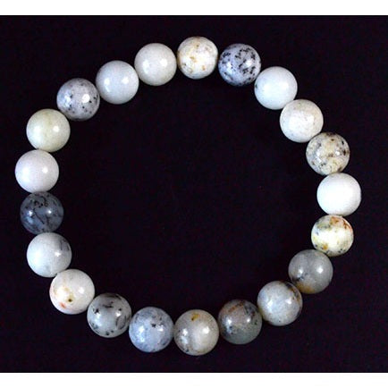 White Opal Bracelet, 8mm