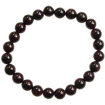 8mm garnet bracelet with grounding energy for empath protection and emotional balance