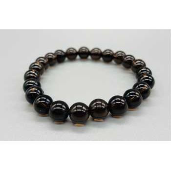 Smoky Quartz Bracelet, 8mm Beads