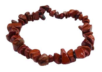 Jasper, Red chip bracelet