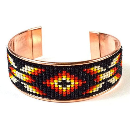 Czech Beaded Copper bracelet