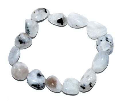 Rainbow Moonstone gemstone bracelet