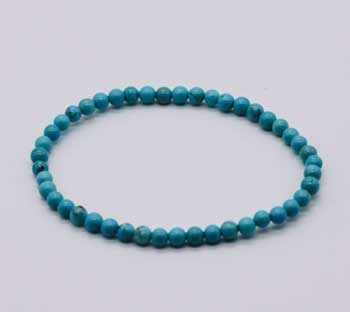 4mm Turquoise stretch bracelet