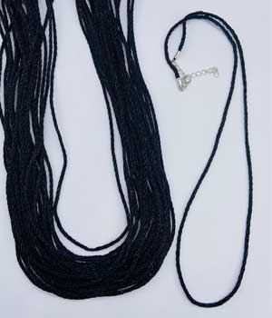 (set of 50) Braided Necklace W Clamp