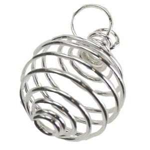 Set of 24 silver plated coils for empath protection and ritual charm holders