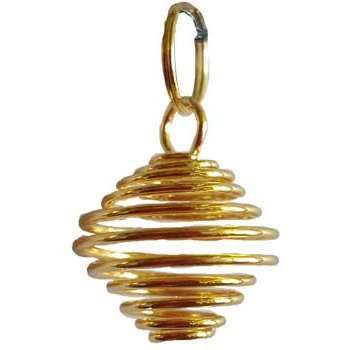 Set of 24 gold plated charm coils for spiritual protection and manifestation rituals