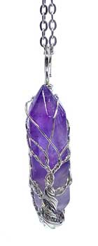 Amethyst Tree of Life double terminated