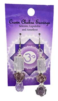 Crown chakra earrings