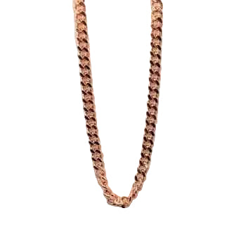 copper chain on a light gray background