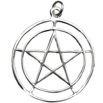 2-Circle Pentagram sterling