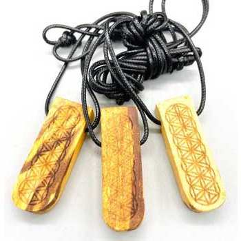 set of 3 2" Palo Santo Lotus