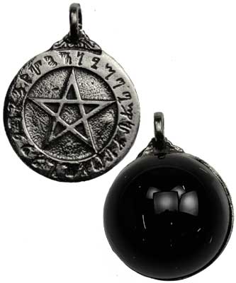 Theban Pentagram with Scrying Disk