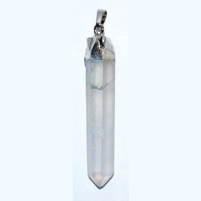 set of 3 2" White Quartz pendant