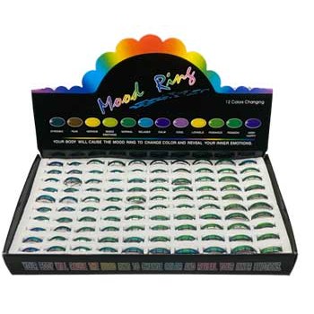 set of 100 6mm Mood rings
