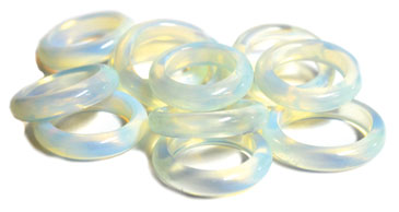 (set of 25) Opalite (size 6-10) rings