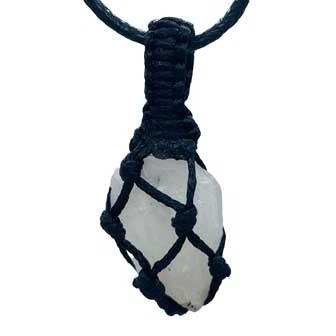 Moonstone, Rainbow rough tread cage pendant