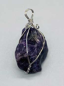 Amethyst wire wrapped