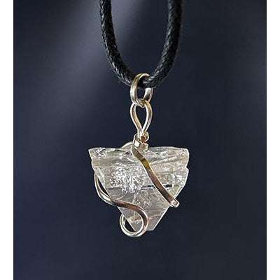 Apophyllite wire wrapped pendant for spiritual awakening and empath protection