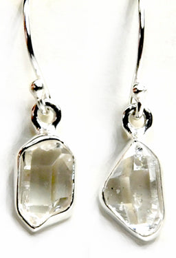 Herkimer Diamond Rough earrings