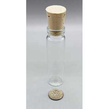 Glass Vial with Cork, 4 Dram