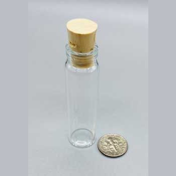 2dr glass vial w/ cork