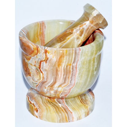 Onyx Mortar and Pestle, Set of 4"