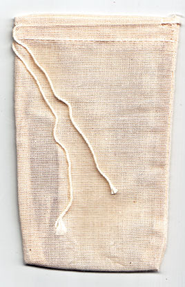 1 Cotton Tea Bag 3" x 5"